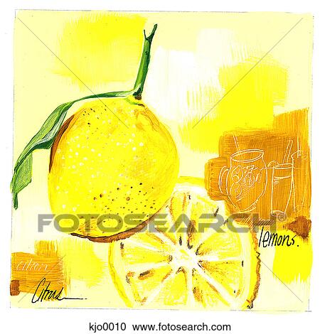 lemons View Large Illustration Clipart - lemons. Fotosearch