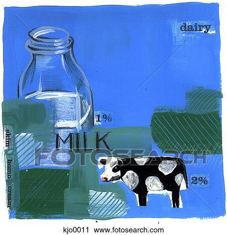Clip Art - milk. Fotosearch