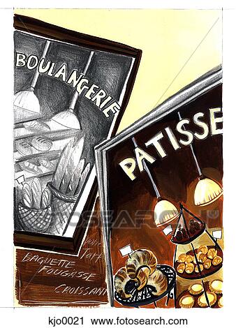 Clip Art - patisserie. Fotosearch