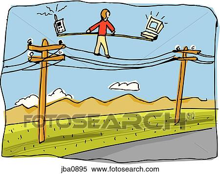 Stock Illustration - connected, internet, technology, people. Fotosearch