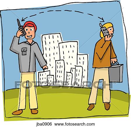 Stock Illustration - connected, internet, technology, people. Fotosearch