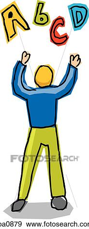 man and the alphabet View Large Illustration Stock Illustration - man and the alphabet. Fotosearch