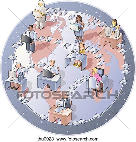 emailing View Large Illustration Stock Illustration - emailing. Fotosearch