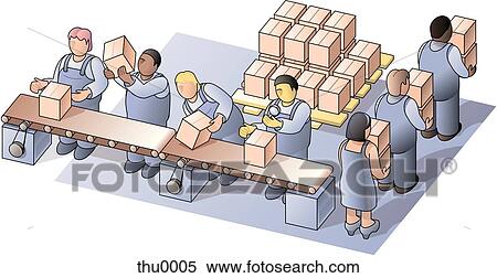 factory workers View Large Illustration Stock Illustration - factory workers. Fotosearch