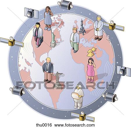 satellites View Large Illustration Stock Illustration - satellites. Fotosearch