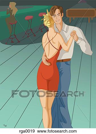 slow dance View Large Illustration Stock Illustration - slow dance. Fotosearch