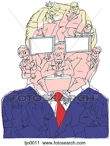 Clip Art - Corporate face. Fotosearch