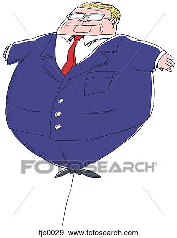 inflated businessman View Large Illustration Stock Illustration - inflated businessman. Fotosearch