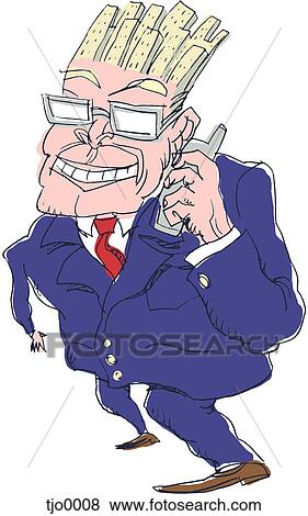 Stock Illustration - talking business. Fotosearch