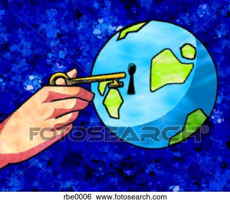 unlocking the earth View Large Illustration Stock Illustration - unlocking the earth. Fotosearch