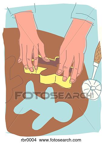 baking gingerbread cookies View Large Illustration Stock Illustration - baking gingerbread cookies. Fotosearch