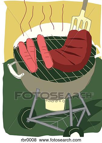 barbecue View Large Illustration Stock Illustration - barbecue. Fotosearch