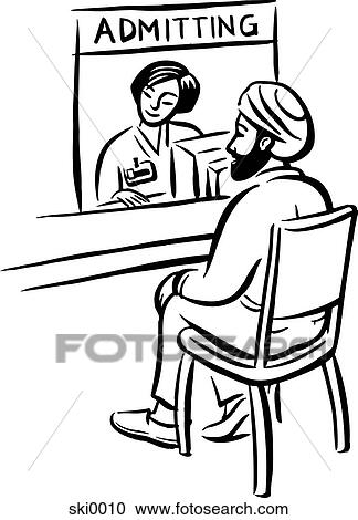 admitting b&w View Large Illustration Clipart - admitting b&w. Fotosearch