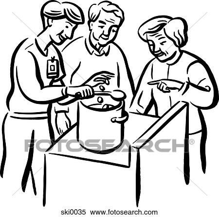 Stock Illustration - dieticians b&w. Fotosearch