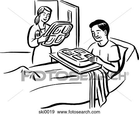 hospital food b&w View Large Illustration Stock Illustration - hospital food b&w. Fotosearch