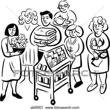 Clip Art - hospital staff b&w. Fotosearch