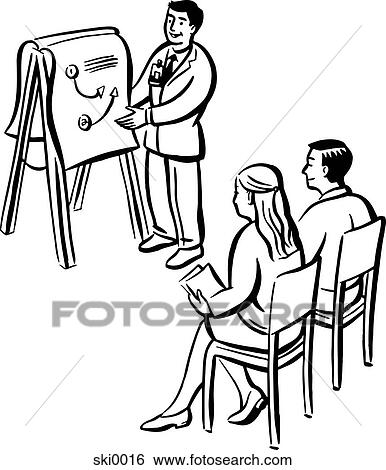 Stock Illustration - presentation b&w. Fotosearch