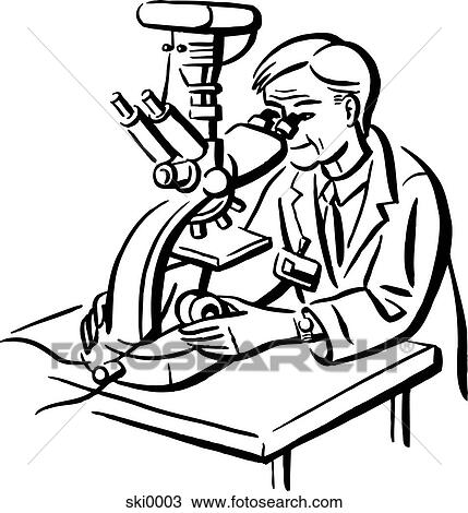 scientific research b&w View Large Illustration Drawing - scientific research b&w. Fotosearch