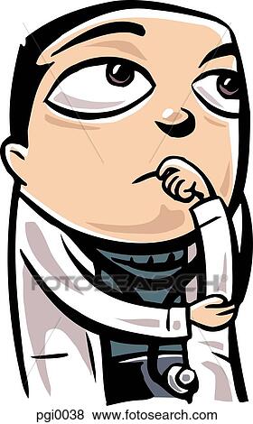 Doctor thinking View Large Illustration Stock Illustration - Doctor thinking. Fotosearch