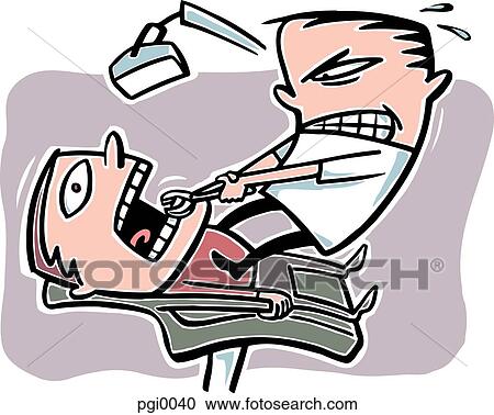 Pulling teeth View Large Illustration Clipart - Pulling teeth. Fotosearch