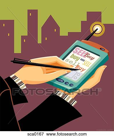 Stock Illustration - buy and sell. Fotosearch