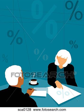 Stock Illustration - financial figures. Fotosearch