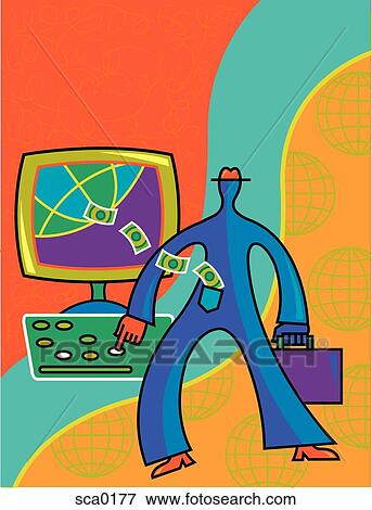 internet banking View Large Illustration Stock Illustration - internet banking. Fotosearch
