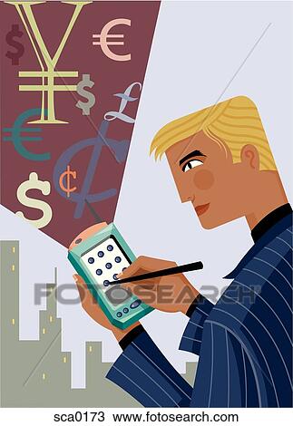 palm pilot View Large Illustration Drawing - palm pilot. Fotosearch