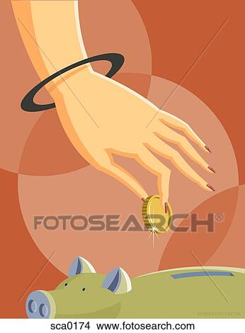 Stock Illustration - personal savings account. Fotosearch