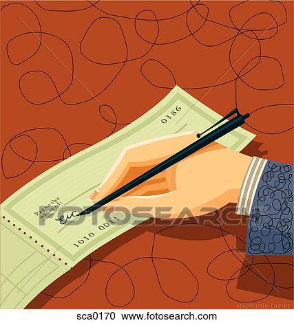 writing a check View Large Illustration Clipart - writing a check. Fotosearch