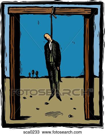 Drawing - Capital punishment. Fotosearch