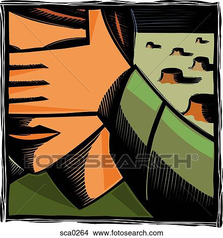 Clearcut View Large Illustration Stock Illustration - Clearcut. Fotosearch