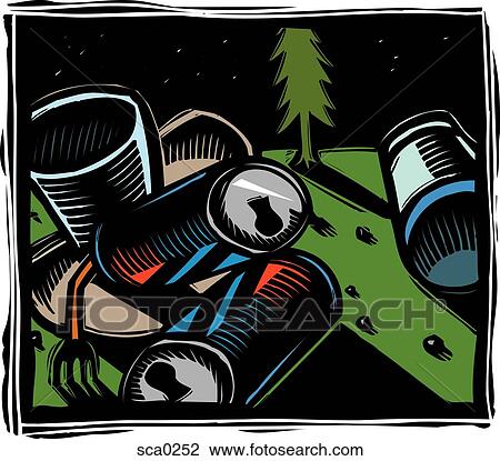 Trash View Large Illustration Drawing - Trash. Fotosearch