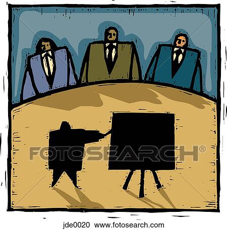 Clipart - big presentation. Fotosearch