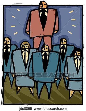 Stock Illustration - businessmen and businesswomen. Fotosearch