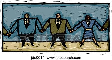Stock Illustration - join forces. Fotosearch