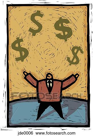 Stock Illustration - juggling money. Fotosearch