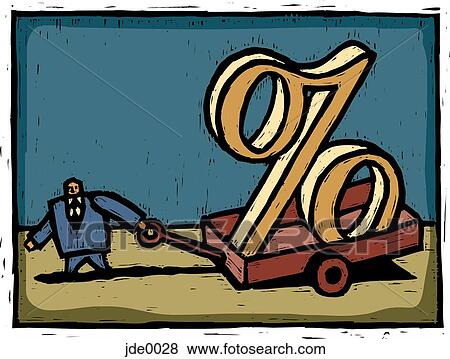 Stock Illustration - percentage of sales. Fotosearch