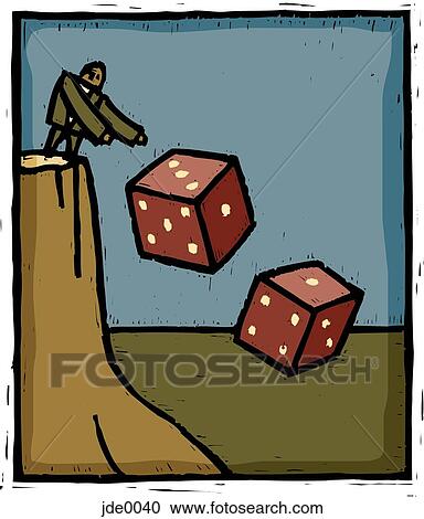 roll the die View Large Illustration Clipart - roll the die. Fotosearch