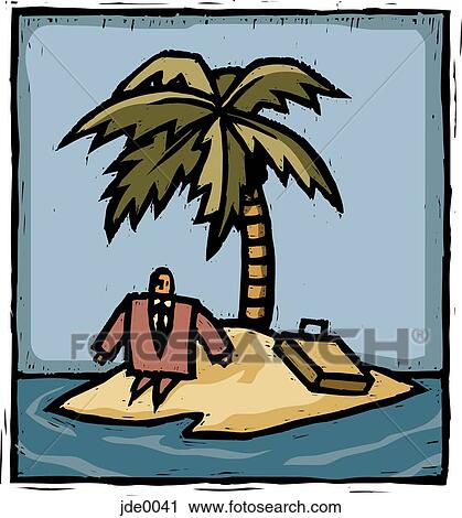 Clip Art - stranded. Fotosearch