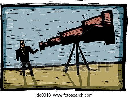 telescope View Large Illustration Drawing - telescope. Fotosearch
