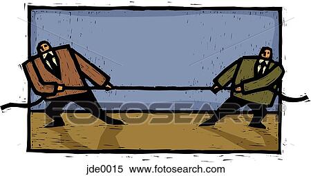 Stock Illustration - tug of war. Fotosearch