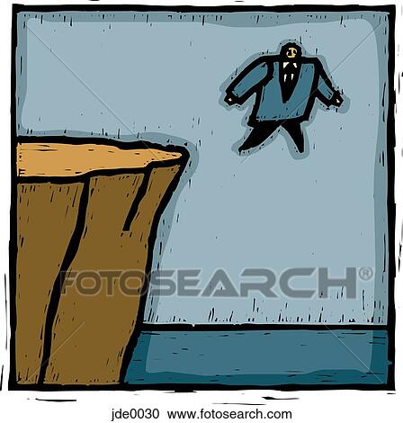 walk off the cliff View Large Illustration Clipart - walk off the cliff. Fotosearch