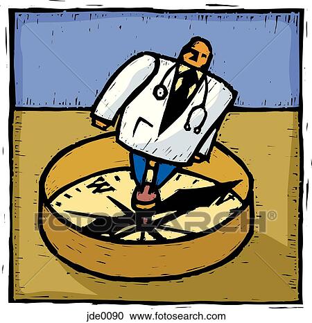 Clipart - doctor and compass. Fotosearch