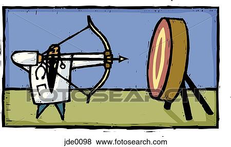 Stock Illustration - doctor with a bow and arrow. Fotosearch