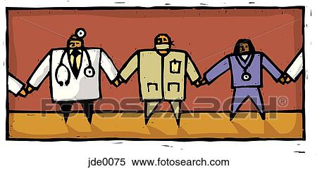 doctor's holding hands View Large Illustration Stock Illustration - doctor's holding hands. Fotosearch