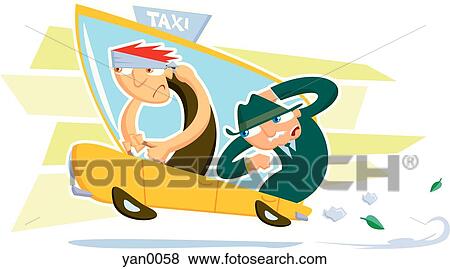 タクシー運転手 イラスト Yan0058 Fotosearch