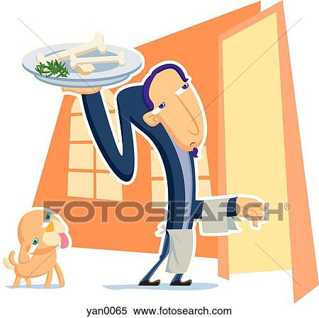 Stock Illustration - butler. Fotosearch