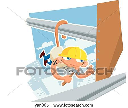 Clip Art - construction worker. Fotosearch