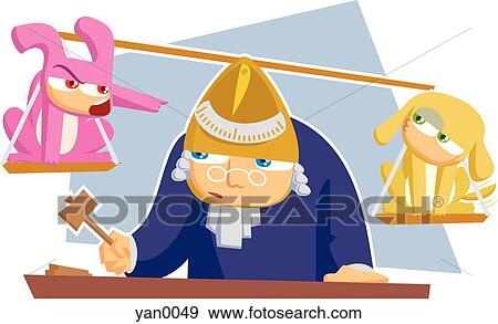 court judge and the scales of justice View Large Illustration Stock Illustration - court judge and the scales of justice. Fotosearch